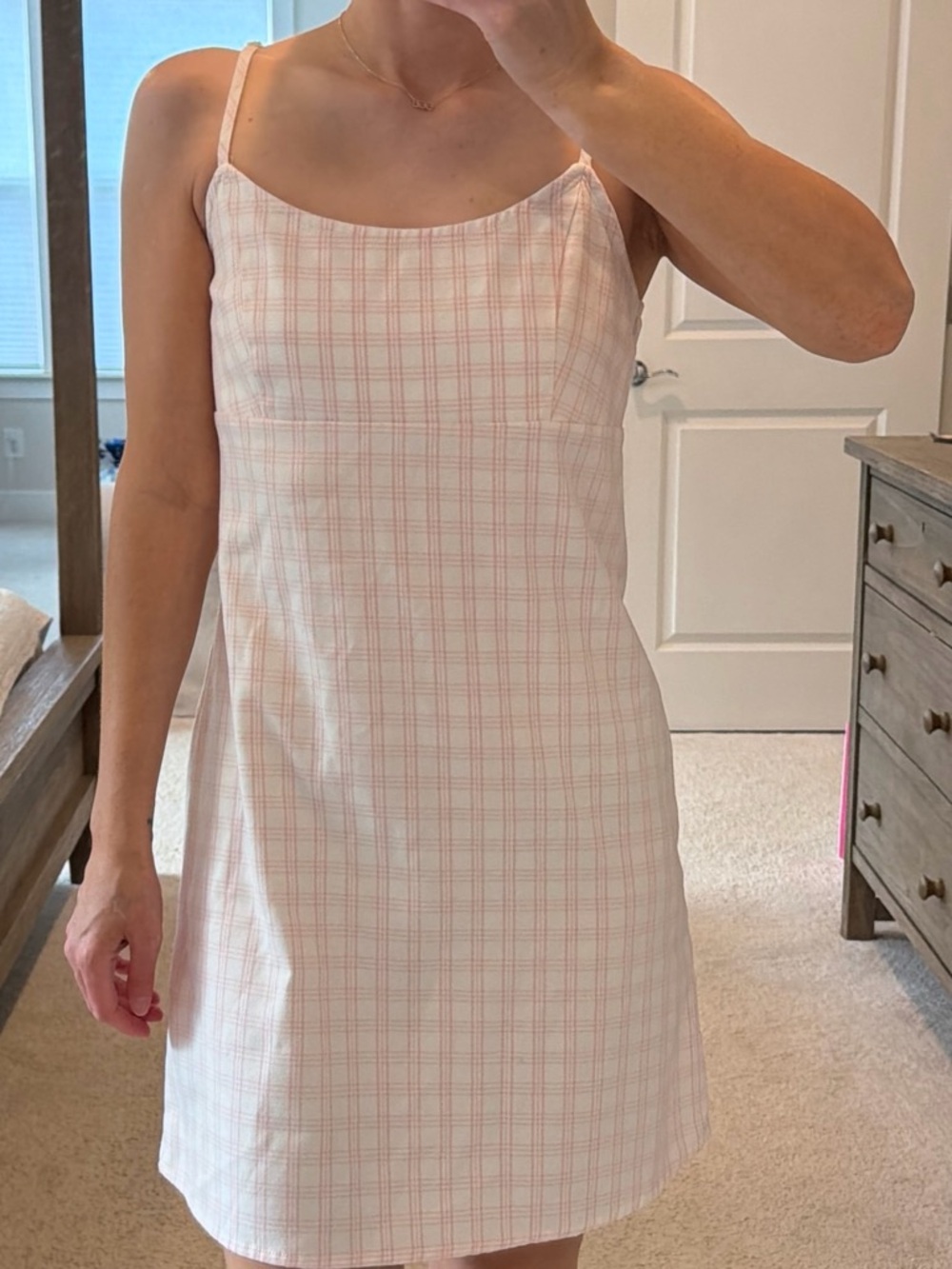 Women’s Pink Plaid Slip Dress - Brandy Melville